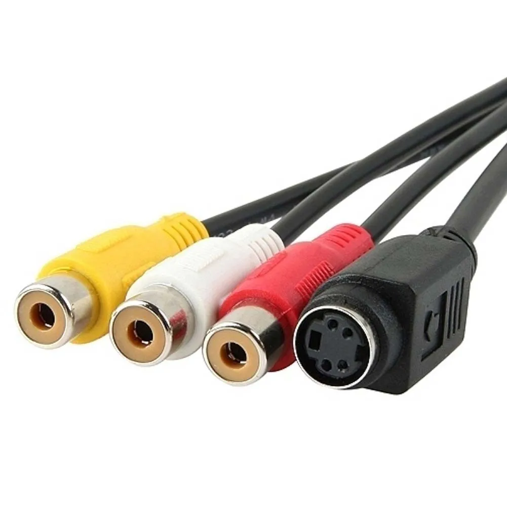 Новый ПК VGA SVGA к S-Video 3 RCA AV адаптер конвертер кабель PC TV Аудио Кабель |