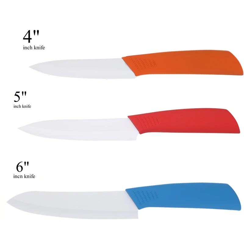 4 inch 5 inch 6inch Циркониевый керамический нож 3, 4, 5, 6 дюймов, кухонные ножи шеф-повара, набор керамических ножей с белым лезвием, кухонные инструменты для приготовления пищи - Цвет: 4 inch 5 inch 6inch