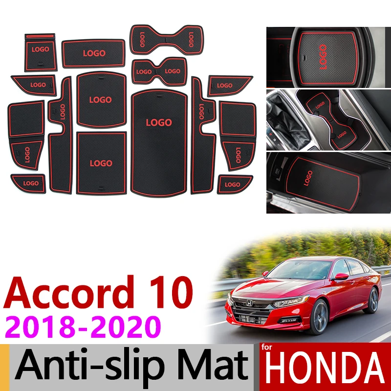 Противоскользящий коврик для ворот резиновая подставка под кружку Honda Accord 10X2018 2019