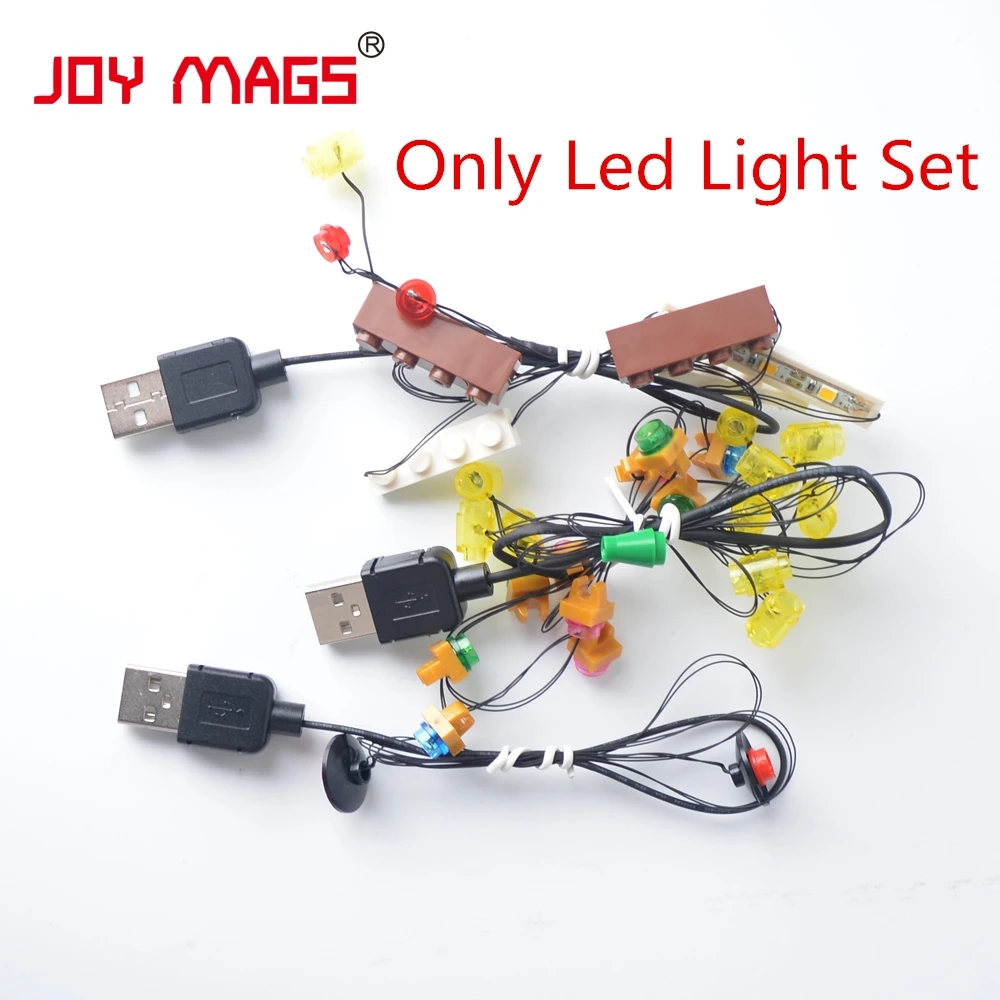 JOY MAGS светодиодный светильник комплект(только светильник ing набор) для 10249 Creator Expert зима магазин игрушек Строительный блок совместим с моделью 39015