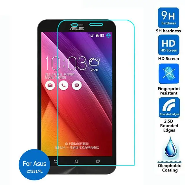 2.5D Закаленное стекло для Asus Zenfone Zoom Высококачественная защитная пленка
