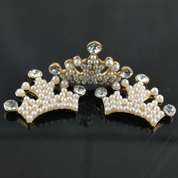 Новое поступление 10 шт./лот жемчужная корона для принцессы сплав стразы