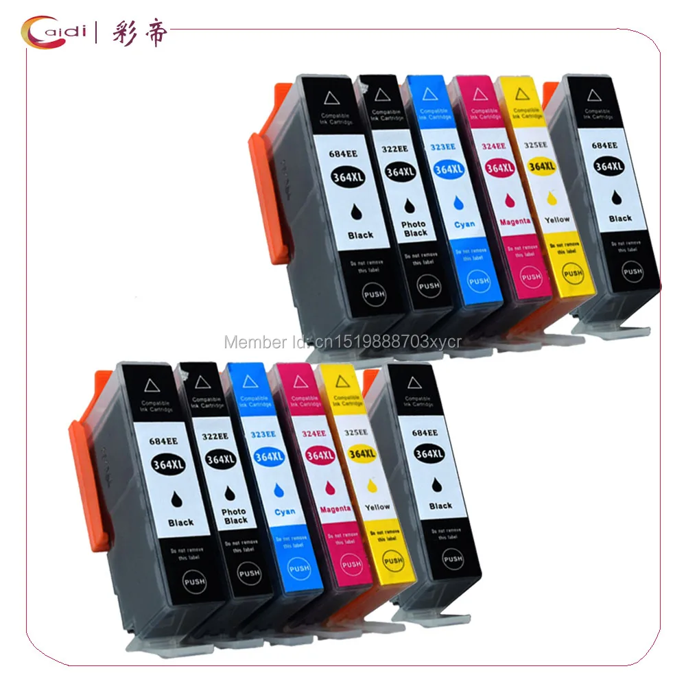 12Pack Compatible For hp 364xl HP364 ink cartridges for Photosmart 5510 5515 6510 B010a B109 B110a B110c B110e B209 B210 | Компьютеры и