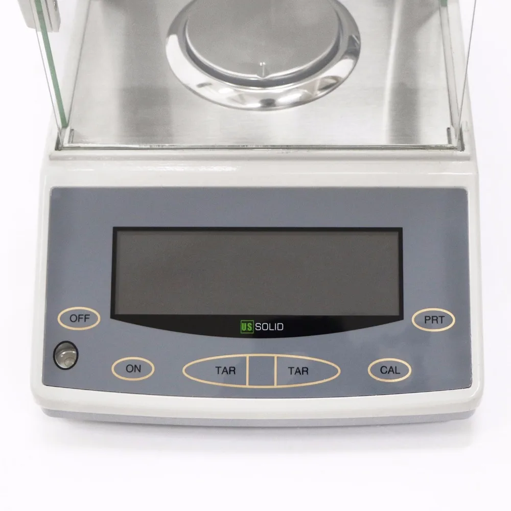 

U.S. Solid U.S. Solid 210 x 0.0001 g 0.1mg Lab Analytical Balance Digital Electronic Precision Weight Weighing Scale CE