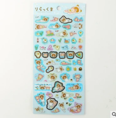 Уголок bio Corner creatures lazy bear hand sticker мультфильм Дневник Мобильный телефон DIY наклейки декоративные печать наклейки WJ01 - Цвет: H