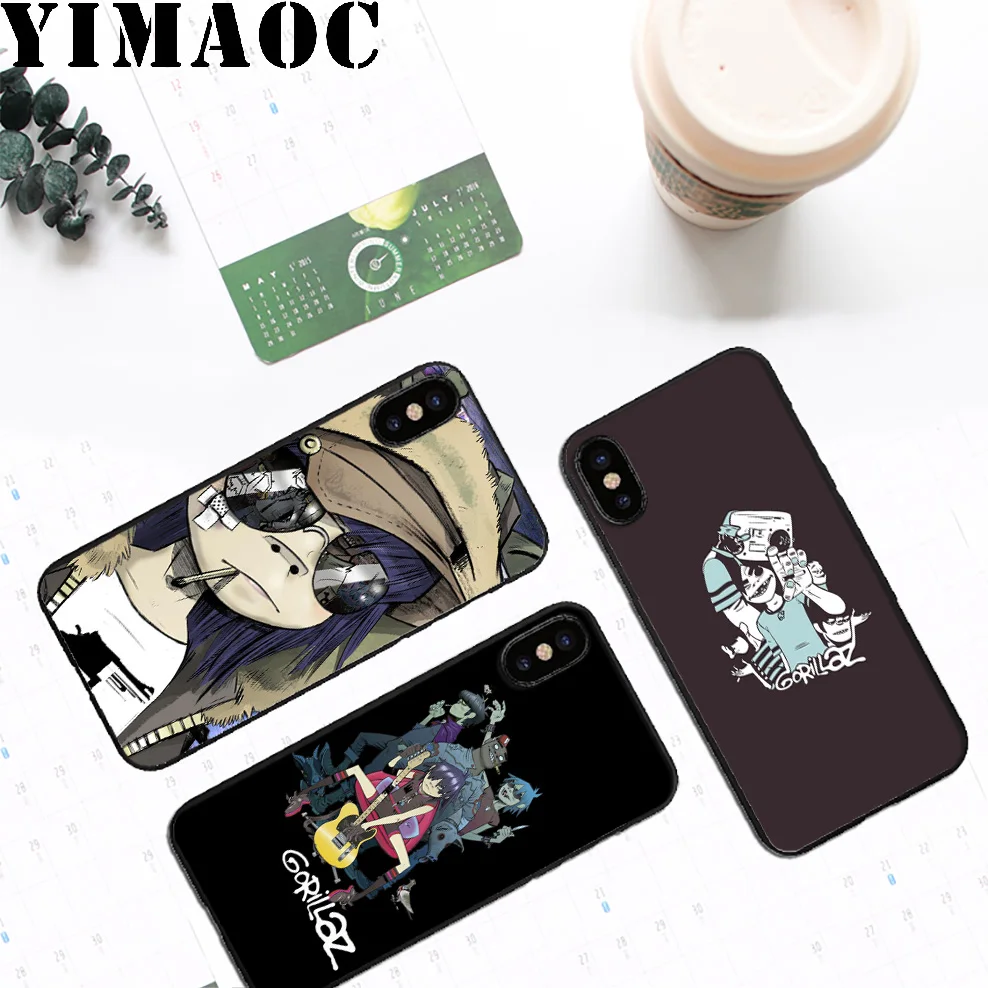 YIMAOC A23 Gorillaz полосы Мягкий силиконовый чехол для iPhone 11 Pro Xr Xs Max X или 10 8 7 6 6S Plus 5 5S SE |
