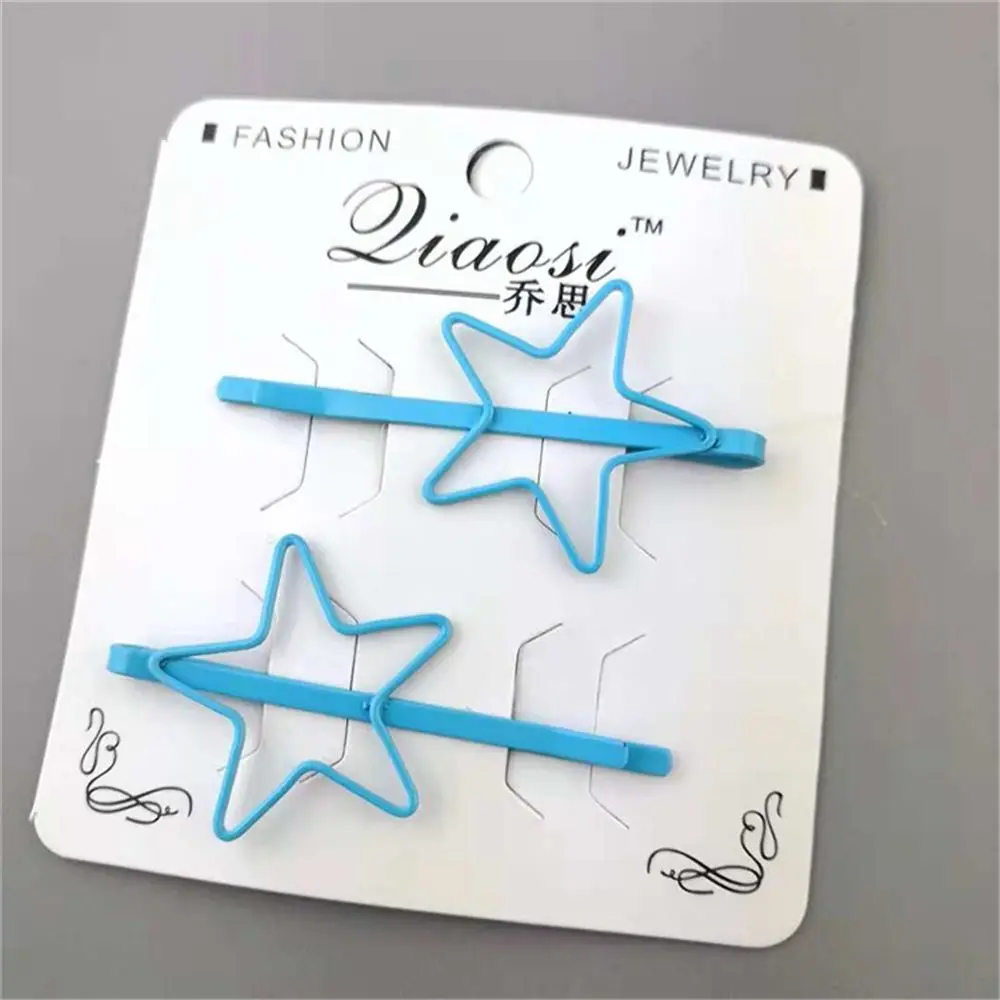 

Cute Hollow Pentagram Bangs Clip Hairgrip Girls Kids Hair Clips Clamp Barrette Accessories For Children Hairpin Hairclip