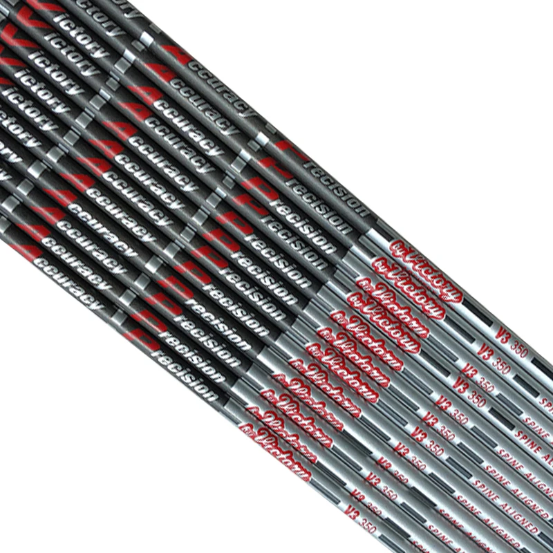 Linkboy стрельба из лука чистый углерод стрелки вал 30 дюймов 12 шт. V3 V6 ID4.2mm точки 1 75