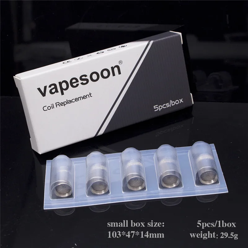 VapeSoon Универсальный AIO сменный распылитель катушки Core подходит для eGo D22 XL D16 Cubis Pro