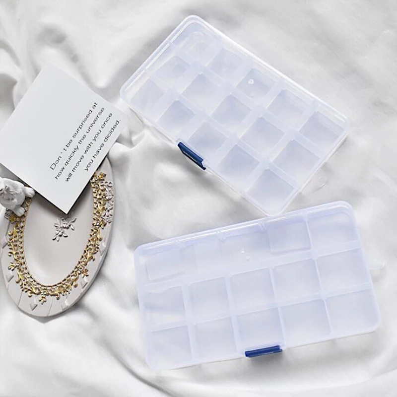 

Body Punk 1pc Adjustable Plastic Jewelry Box Storage Case Tool Craft Jewelry Organizer Beads DIY Jewelry Accessories