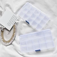 body punk 1pc adjustable plastic jewelry box storage case tool craft jewelry organizer beads diy jewelry accessories
