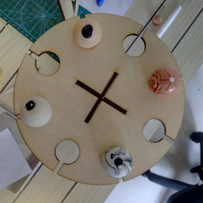 Wood Bracket Holder For Begleri Hand Finger Fidget Extreme Movement EDC Spinner Sport Decompress Toys Clay Stone | Спорт и