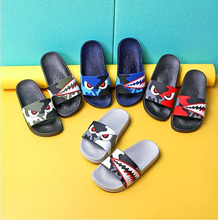 Бесплатная доставка домашняя обувь для маленьких мальчиков тапочки летняя