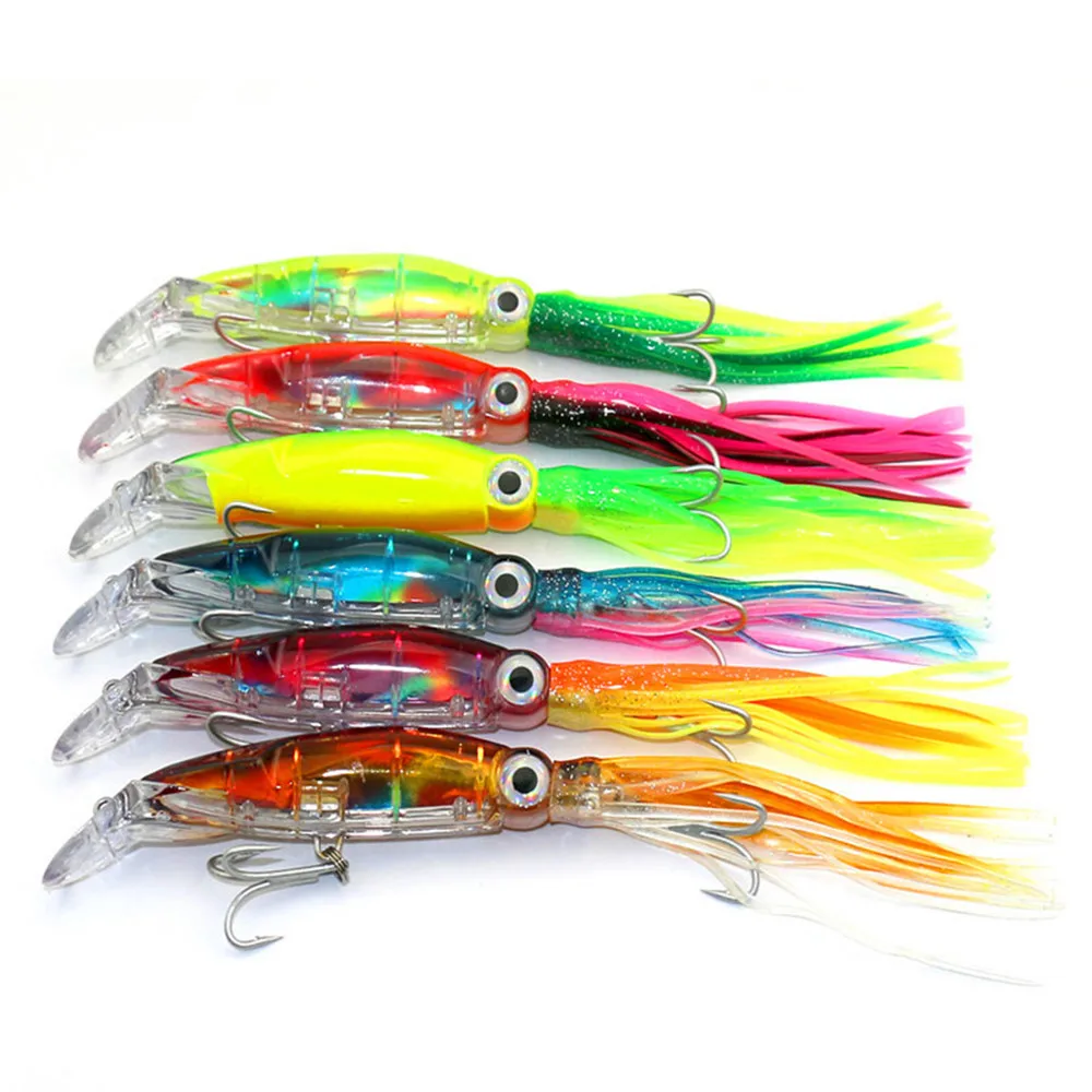 Цветная яркая долговечная сверхдлинная приманка-осьминог зумбейт приманка для