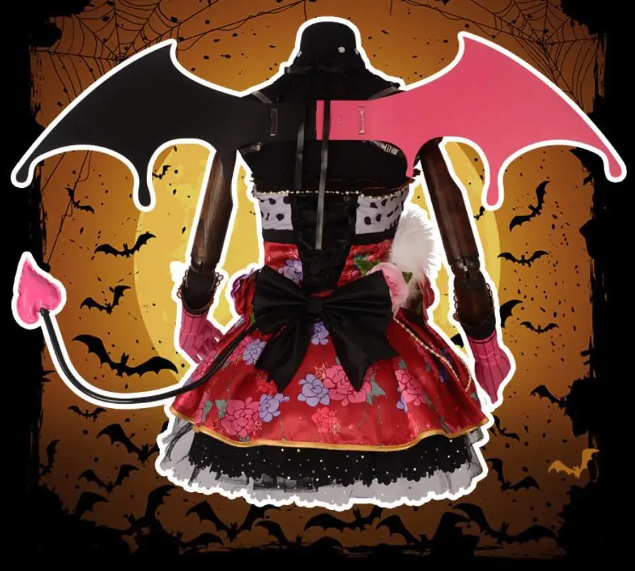 

Hot Anime Love Live cosplay Cartoon Tojo Nozomi cosplay Halloween Masquerade party woman cosplay little devil awakening costume