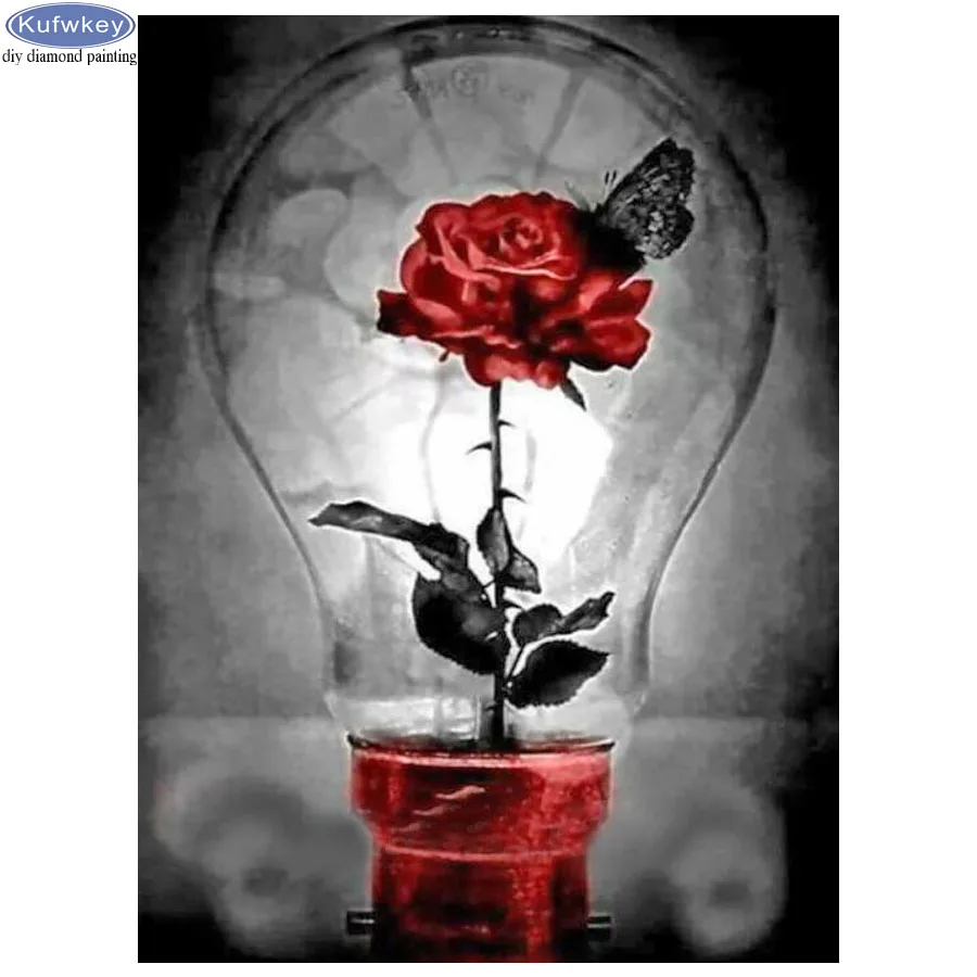 Настенная Наклейка 5d сделай сам краска с бриллиантами картины черный белый