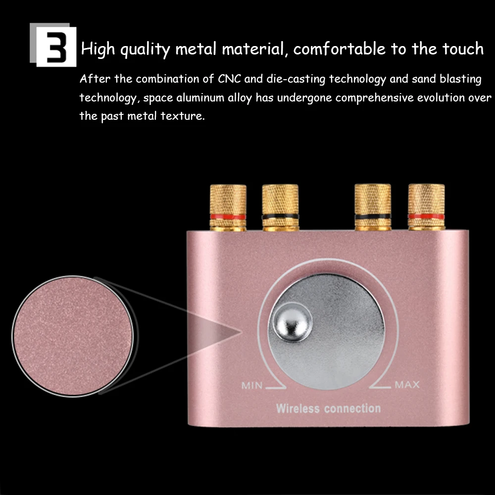 JINSERTA 4,2 Bluetooth приемник 3,5 мм AUX мини Bluetooth цифровой аудио Amplifie Hifi 2,0 стерео музыкальный плеер для домашнего аудио