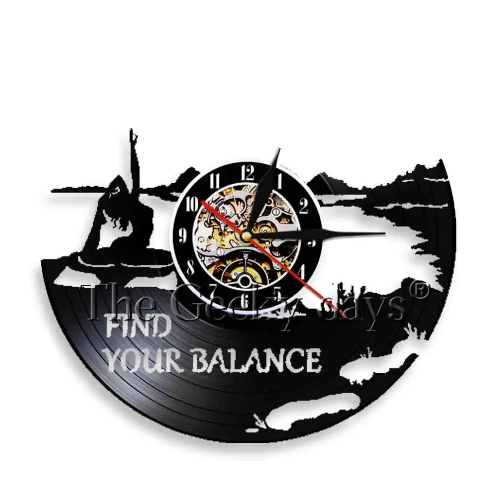 Часы настенные декоративные с виниловой пластиной 12 дюймов для занятий