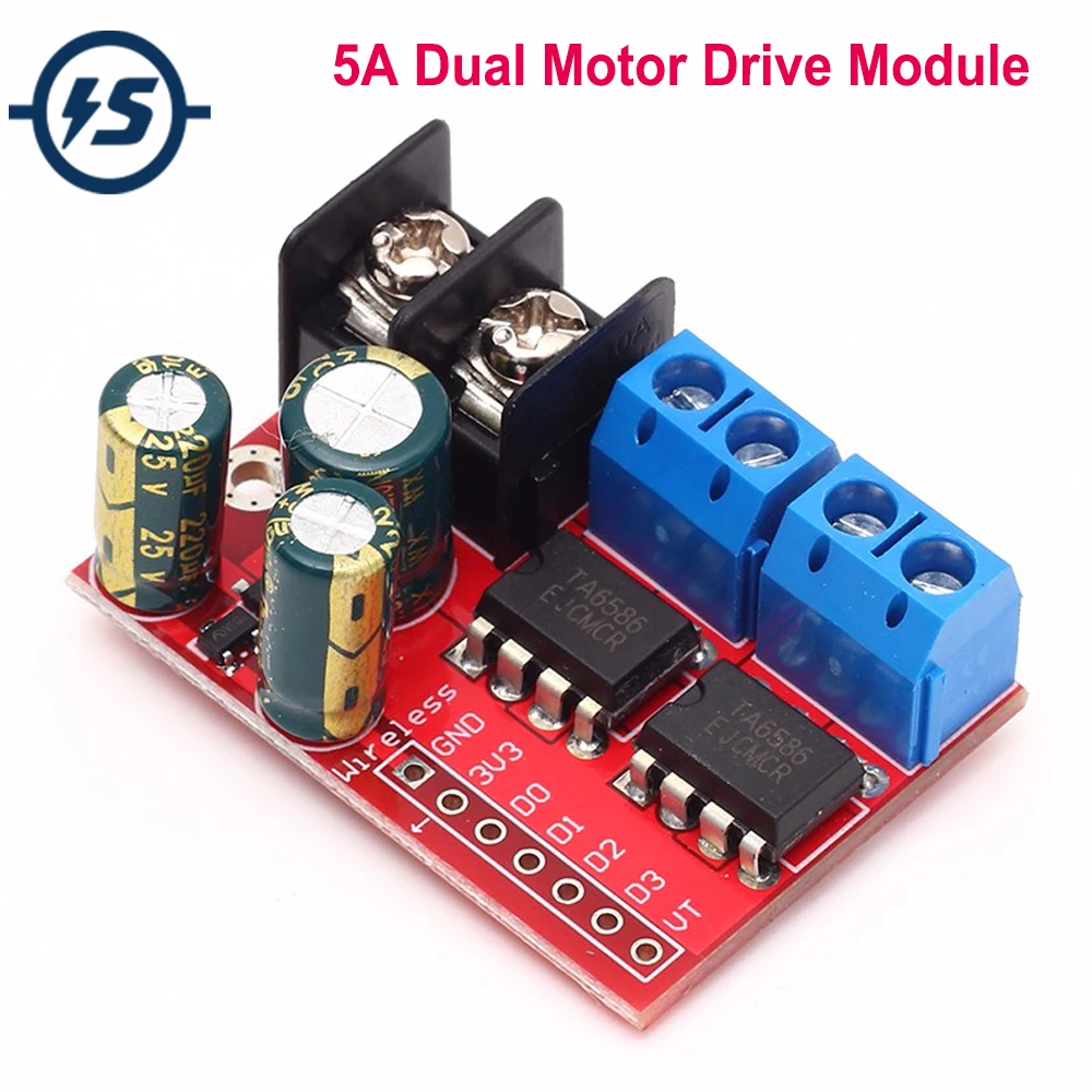 Модуль привода с двумя двигателями постоянного тока 5 А 3 14 в Super L298N