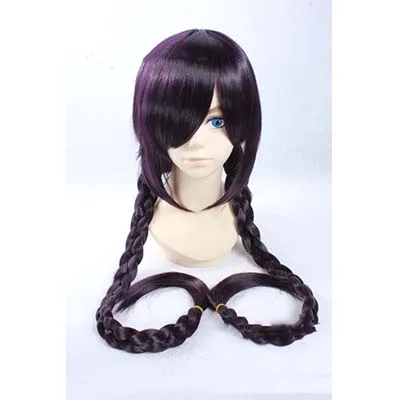 Only wig Игра Danganronpa косплей аниме Dangan Ronpa 2 костюм Fukawa Touko JK школьная форма женская одежда косплей костюм и парик - Цвет: Only wig