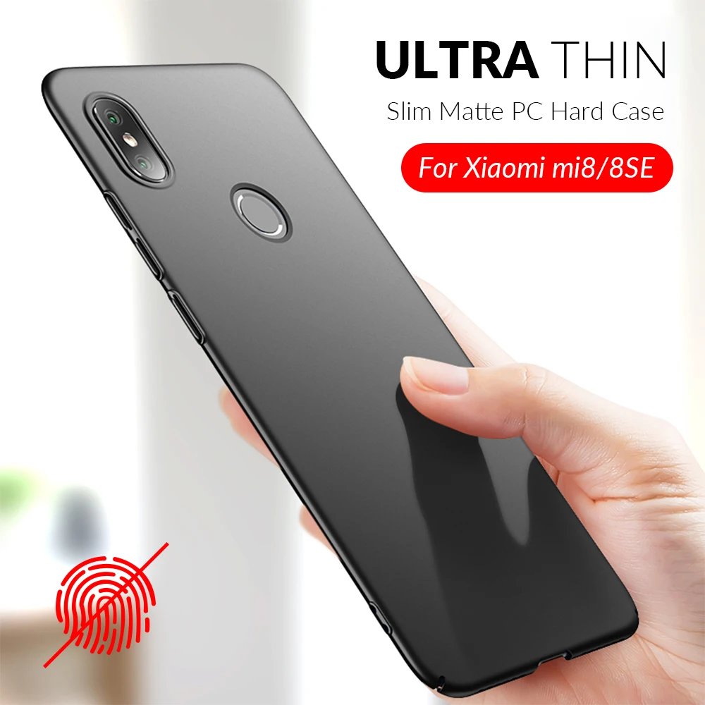 Чехол накладка для Xiaomi Mi 8/8 SE/8 Pro Lite ультратонкий матовый из ПК 4 цвета на
