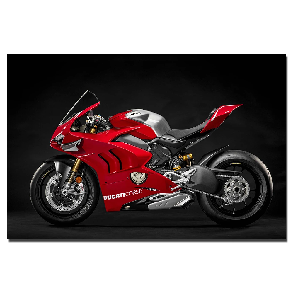 Ducati Panigale V4 R гоночный мотоцикл HD обои картина холст печать DIY картины в рамке