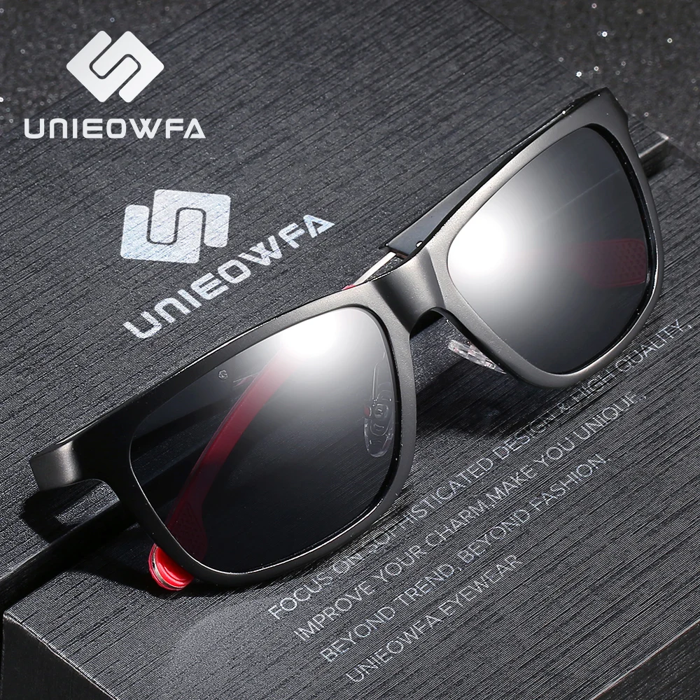 UNIEOWFA мужской Алюминий алюминиево-магниевого сплава солнцезащитные очки для