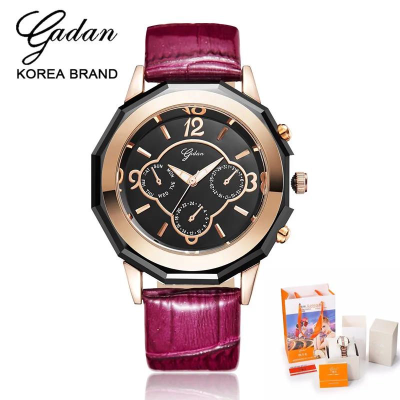 Яданьский Лидирующий бренд Водонепроницаемый роскошные часы Красочные платье