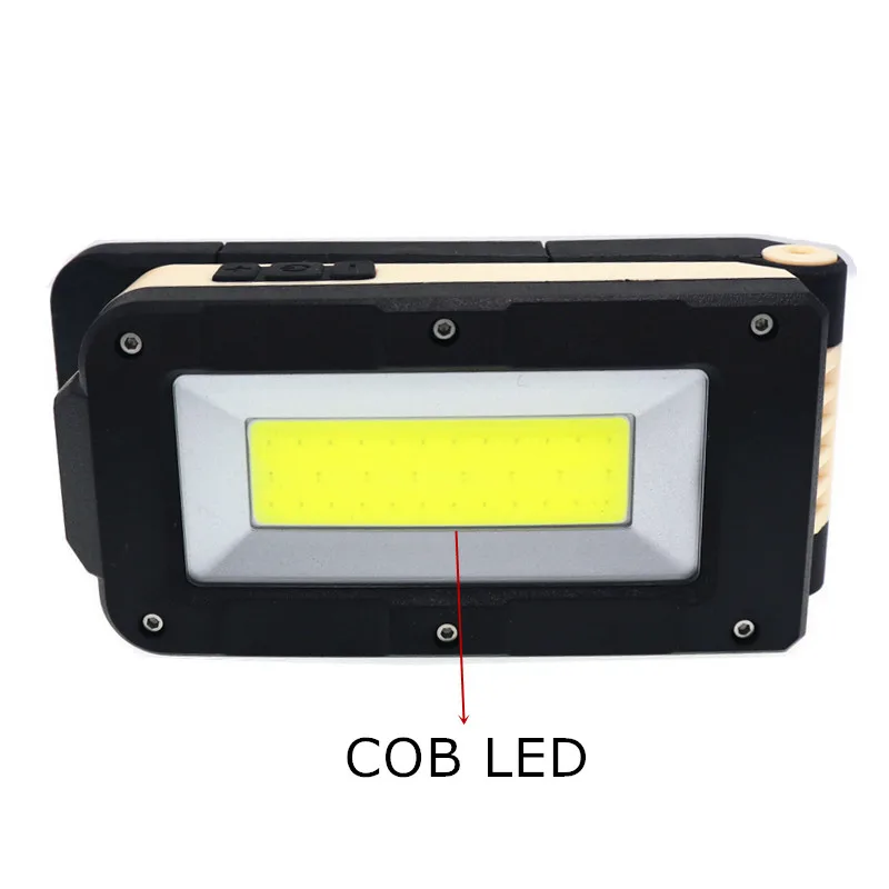 Портативный COB+ XPE светодиодный фонарик USB Перезаряжаемый светодиодный красный и белый свет магнит крючок Рабочий фонарь+ Встроенный аккумулятор