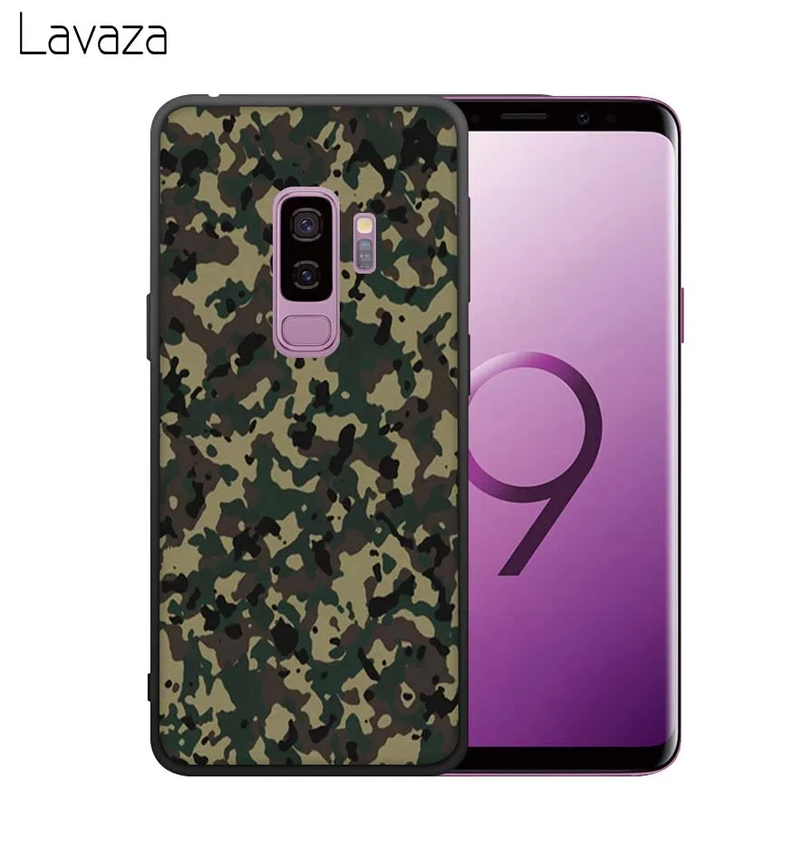 Мягкий чехол из ТПУ с камуфляжным узором Lavaza для Samsung Galaxy S8 S9 S10 Plus S10e A6 A8 A9 J6 2018
