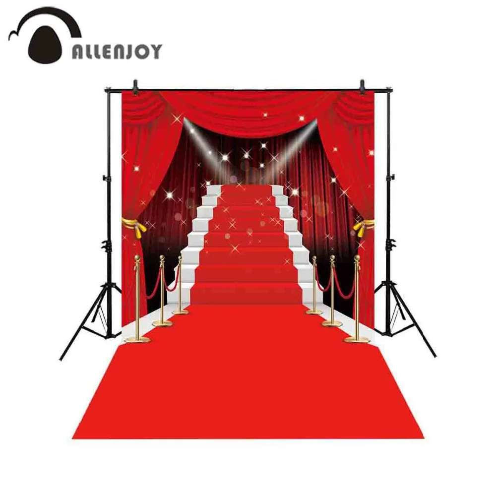 Фон для фотосъемки Allenjoy с изображением звезды красной ковровой дорожки