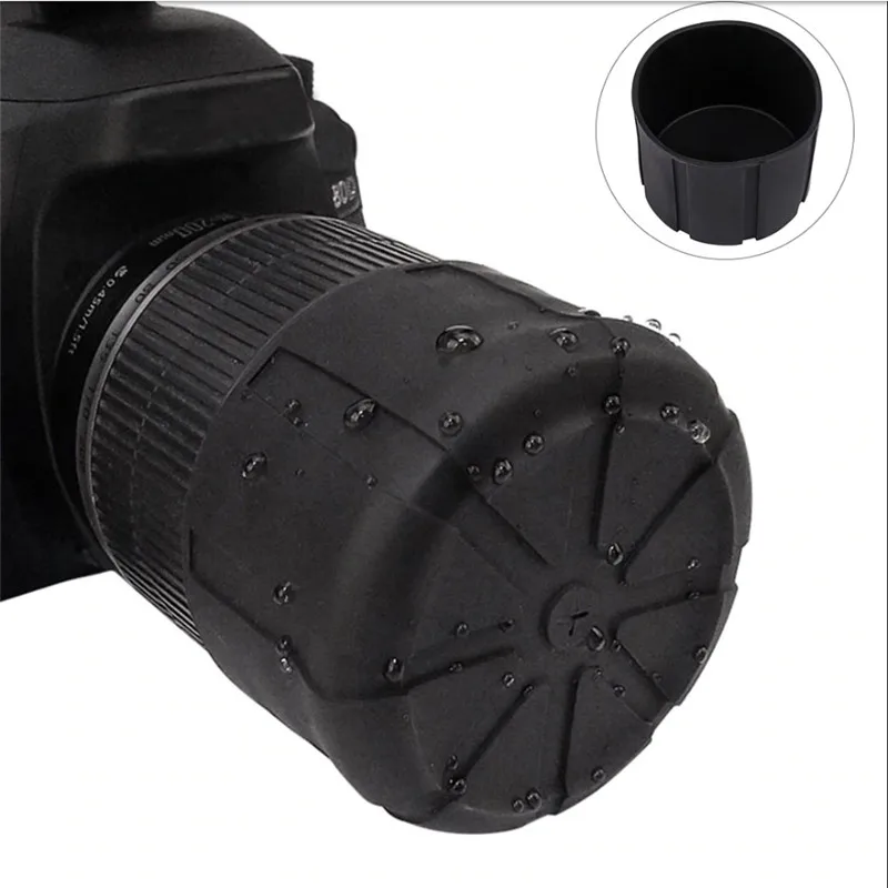 Waterproof Universal Silicon DSLR Camera Cover Lens Cap Protective Anti-Dust Fallproof SLR Silicone Protector | Электроника