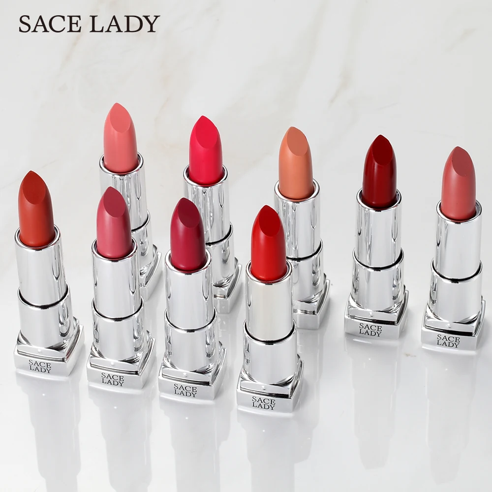 2019 Wholesale Women Cheap Lipstick Luxury Lips Makeup Long Lasting Pigment Red Brown Matte Nude Waterproof |