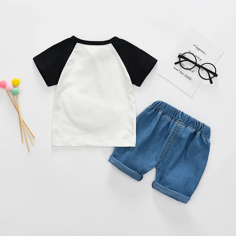 Летняя одежда для мальчиков и девочек 2020 детская футболка с арбузом шорты 2 шт.