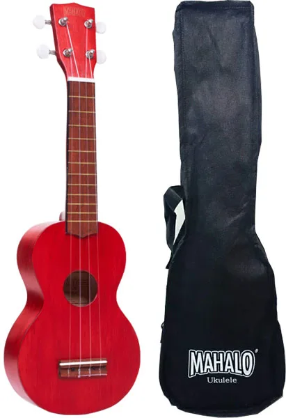 Mahalo MK1TRD Ukulele soprano with case color Transparent Red series Kahiko|Скрипка| |