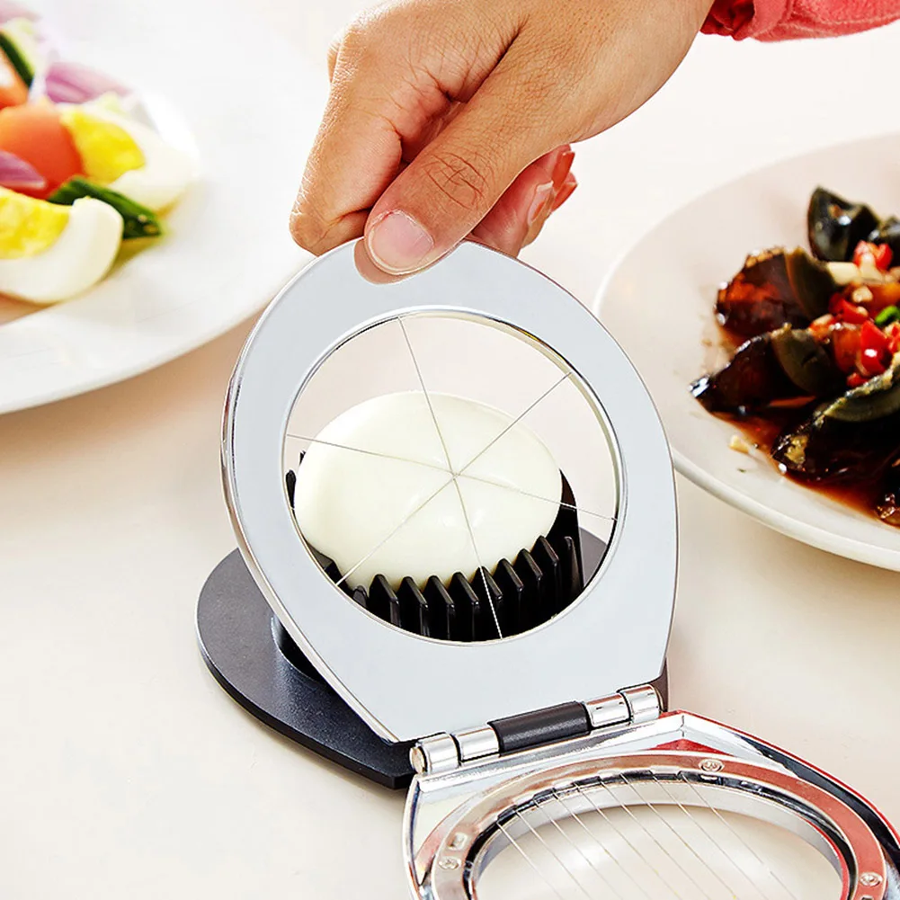 Нержавеющая сталь вареное яйцо слайсер пресс резка клинья фрукты нарезки