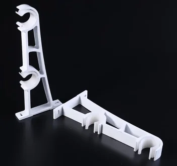 TYPEC WHITE 2 шт. настенное крепление стержень двойной кронштейн для драпировки занавес алюминий с винтами двойной - Цвет: TYPEC WHITE