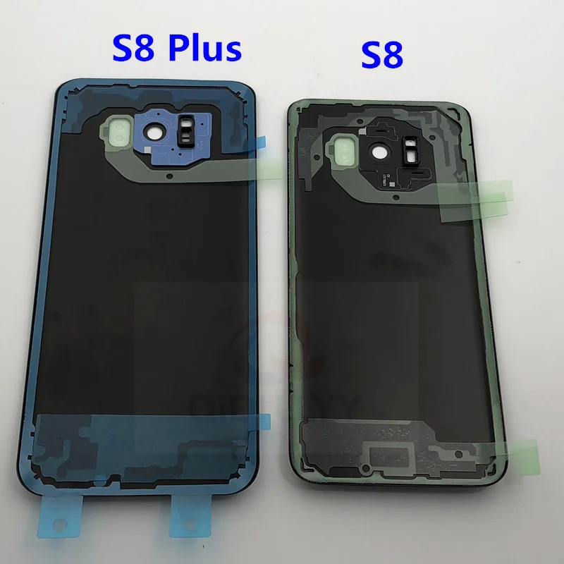 Для SAMSUNG Galaxy S8 G950F S8 Plus G955F стеклянная крышка для аккумулятора задняя дверь корпус для SAMSUNG S8 оригинальная Задняя стеклянная крышка