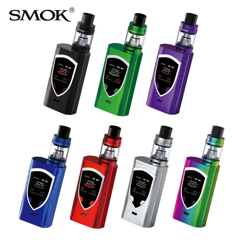 Оригинальный SMOK ProColor KIT 225W Pro цветной мод с батареей 5 мл TFV8 большой детский бак