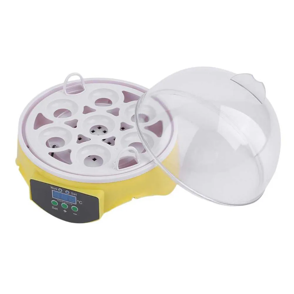 7 яиц цифровой инкубатор Автоматическая птица утки куриные яйца машина 110 в 30 Вт