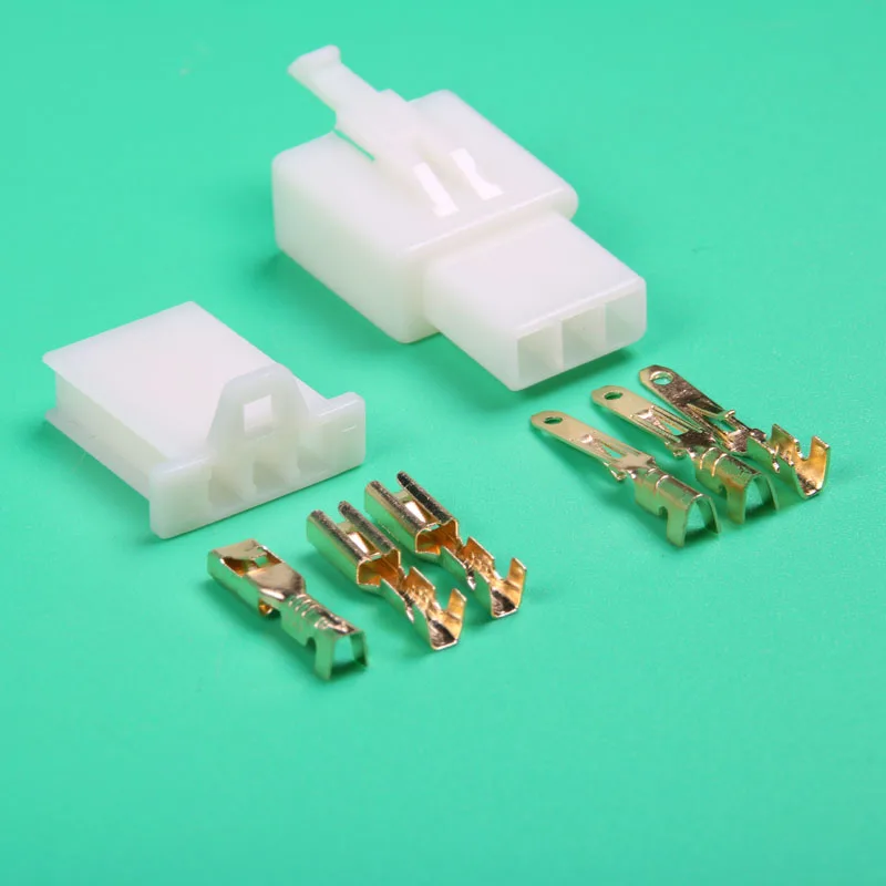 Электрический велосипед/автомобиль/RC/RV 2 8 мм 3 штифтов проволочный коннектор