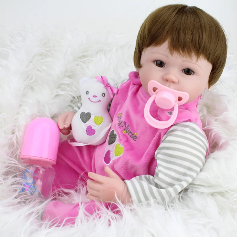 Мягкие силиконовые куклы Reborn Baby 16 дюймов 40 см Bebe Reborn куклы живой реалистичный реальный реалистичный дети Menina девочка игрушка подарок на день рождения