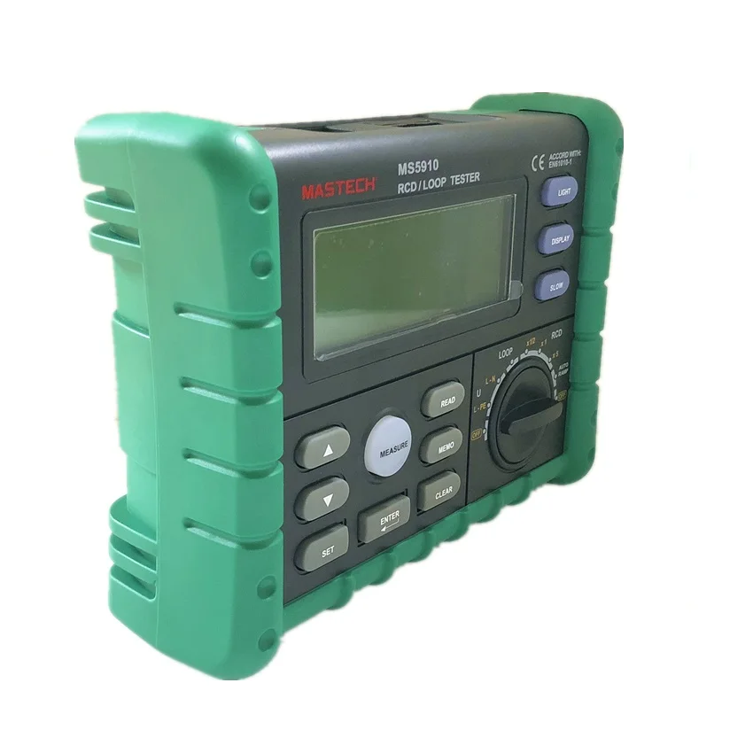 MASTECH MS5910 GFCI тестер цепи отключения тока/времени тестирование RCD петли
