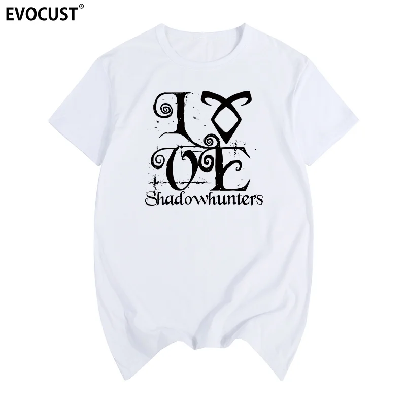 Летняя футболка с принтом Love Shadowhunters хлопковая Мужская новая женская | одежда