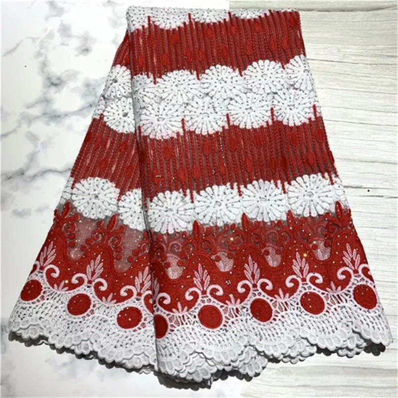 Африканская французская кружевная ткань с камнями 2019 Высококачественная