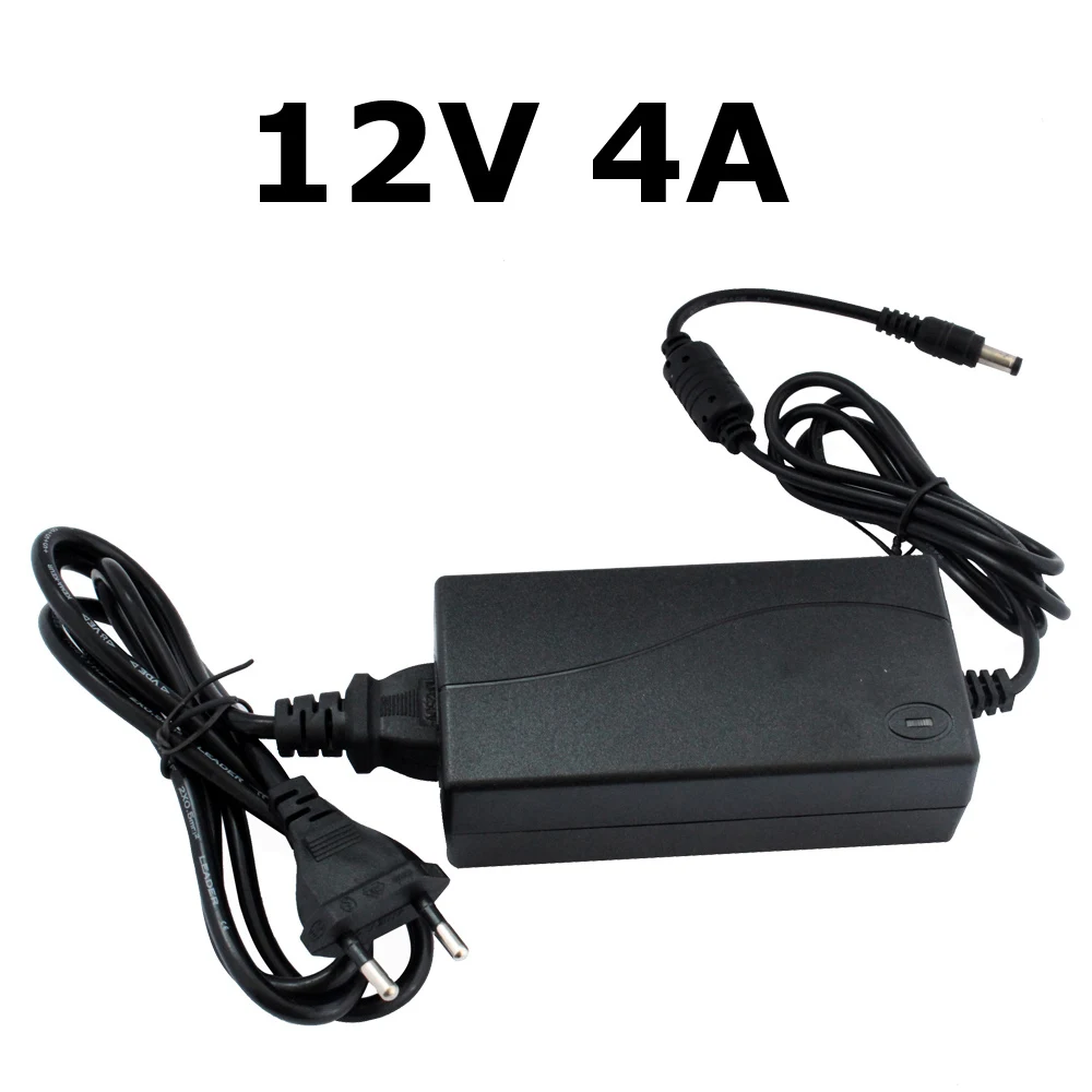 Трансформатор 220 в 12 в адаптер 12 вольт блок питания 2A 3A 4A 5A 8A AC DC 12 В светодиодный драйвер 10A 15A Питание блок для Светодиодные ленты - Цвет: 12V 4A