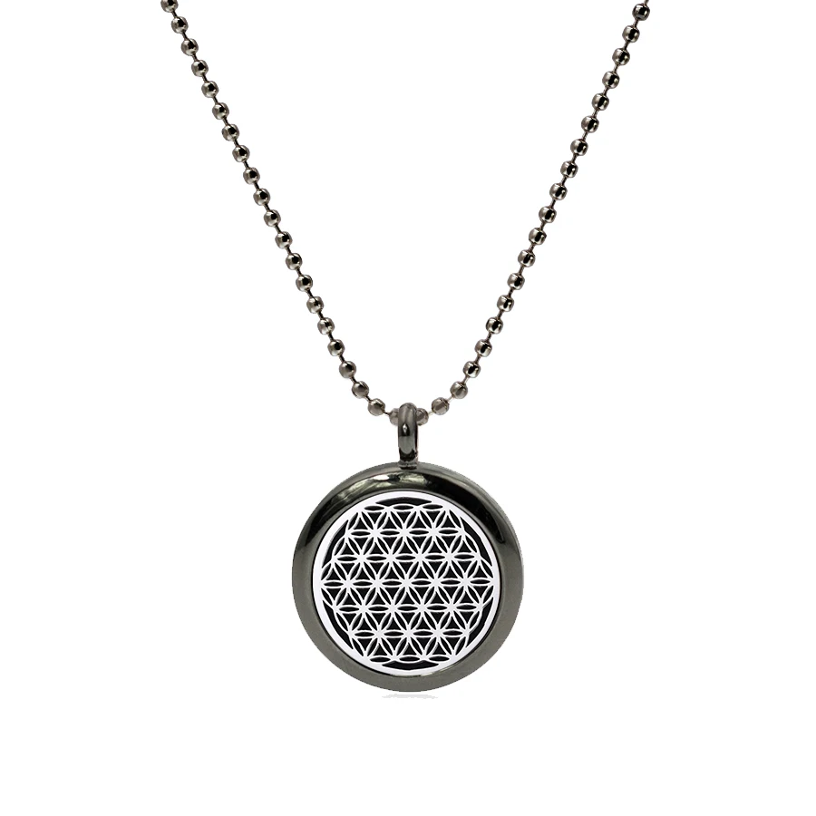 Черный крест Лебедь Сова бабушка 25 мм духи эфирное масло диффузор кулон ожерелье