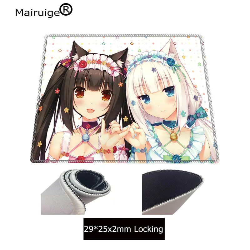 Mairuige 900X400 мм Chocola Nekopara клавиатура Коврик для мыши геймер игровые коврики аниме мультфильм Принт Большой замок край коврик для мыши CSGO