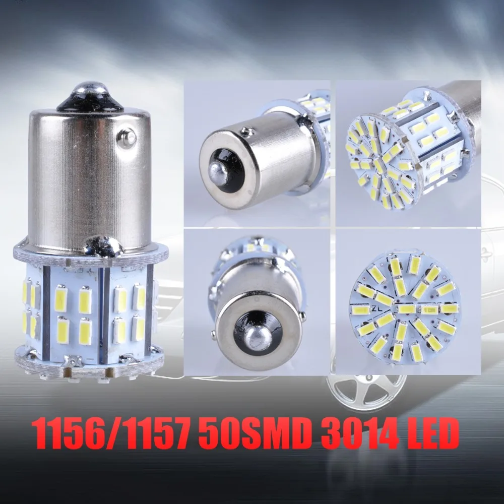 AutoEC 1156 1157 ba15s bay15d p21w p21/5w 50 smd 3014 Светодиодный Автомобильный задний стоп светильник