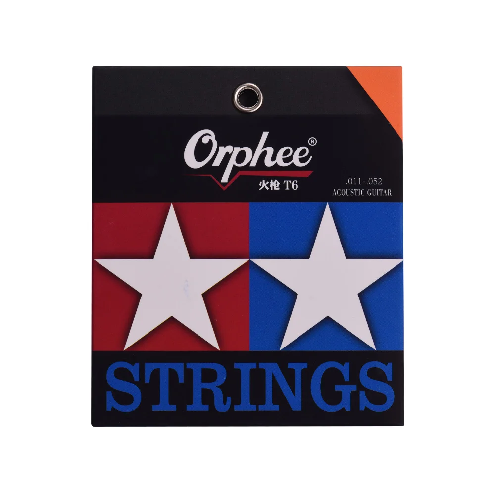 Струны для акустической гитары T7/1253 (.012-.053) для фолк-гитар, 6 штук, шестигранный сердечник, покрытие Namo, обмотка из фосфорной бронзы.